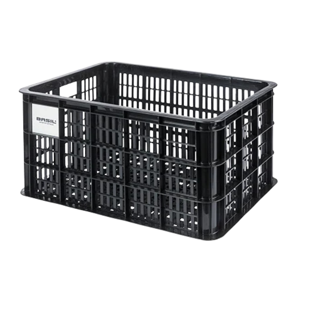 BASIL BICYCLE CRATE LARGE 29.5L BLACK  MIK