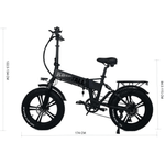 Load image into Gallery viewer, Kristall RX20 48V 750W Fat Tyre Folding Bike