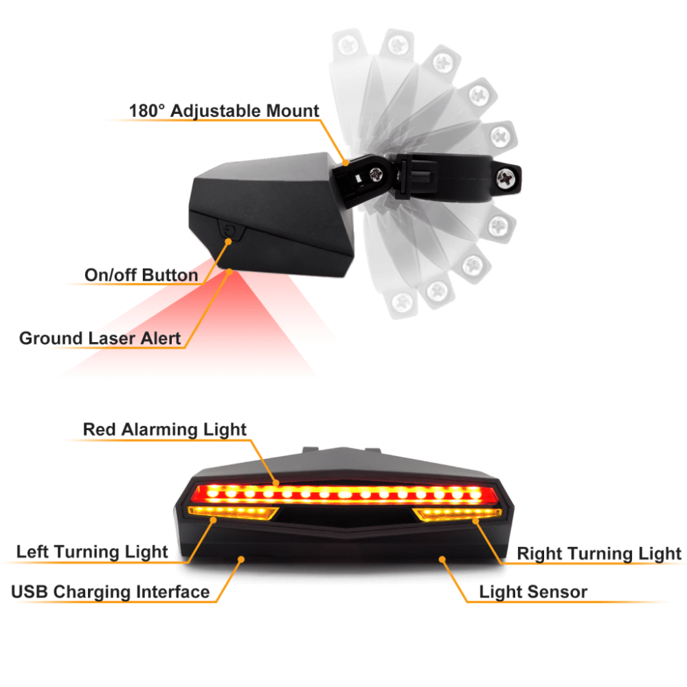 Ampulla Bicycle Rear light C1