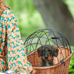 Load image into Gallery viewer, Basil PASJA Rear Rattan Dog Basket

