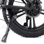 Load image into Gallery viewer, Kickstand of Kristall Y20 fat tyre electric bike in black colour

