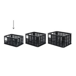 Load image into Gallery viewer, BASIL BICYCLE CRATE SMALL 17.5L BLACK  MIK
