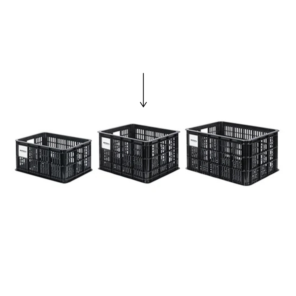 BASIL BICYCLE CRATE LARGE 29.5L BLACK