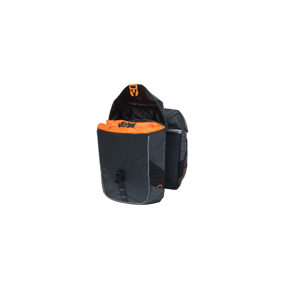 Basil Miles Tarpaulin Double Bag  Black Orange 34L