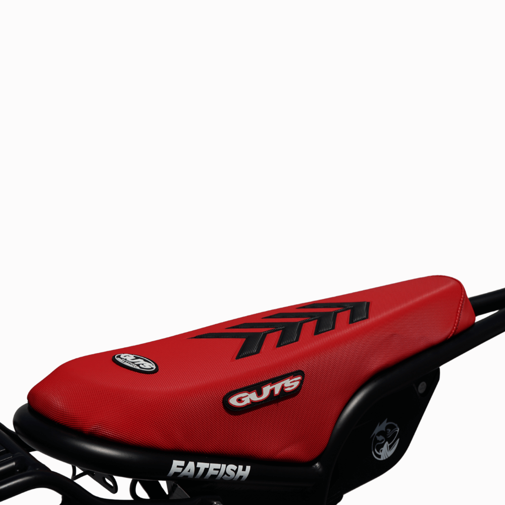 Guts Racing Seat Cover Black and Red - Fatfish OG, OG 2.0 and Biggie