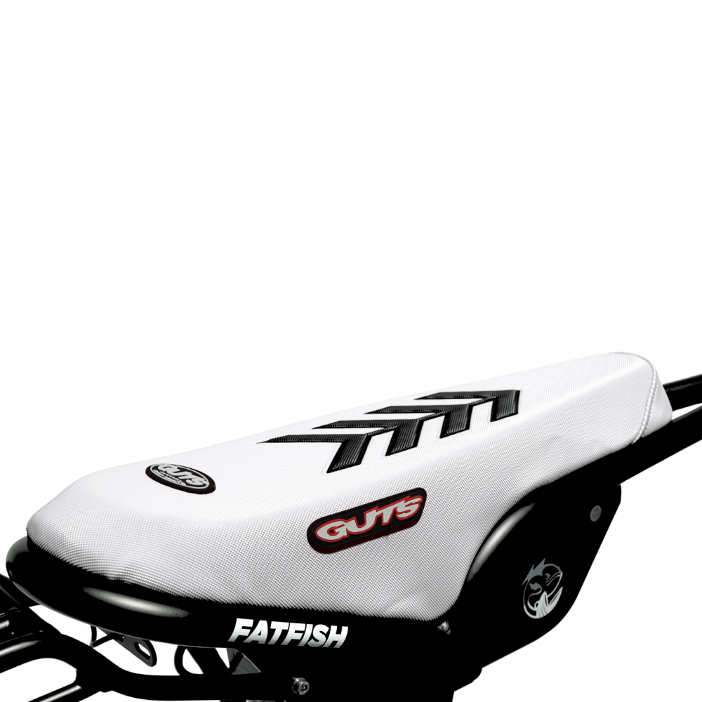 Guts Racing Seat Cover Black and White - Fatfish OG, OG 2.0 and Biggie
